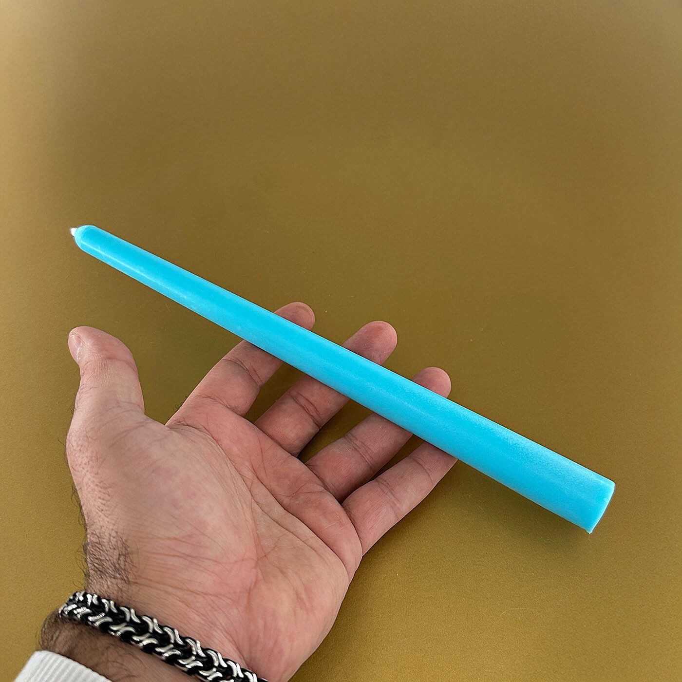 Premium Esanslı Şamdan Mum Yeşil - Görsel 2