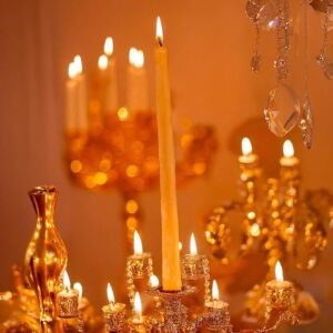 Premium Esanslı Şamdan Mum Turuncu