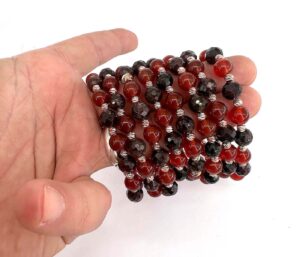 Garnet & Kırmızı Akik Bileklik 8 mm