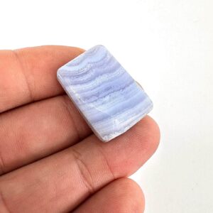 Mavi Kalsedon Kabaşon 6A+ K108