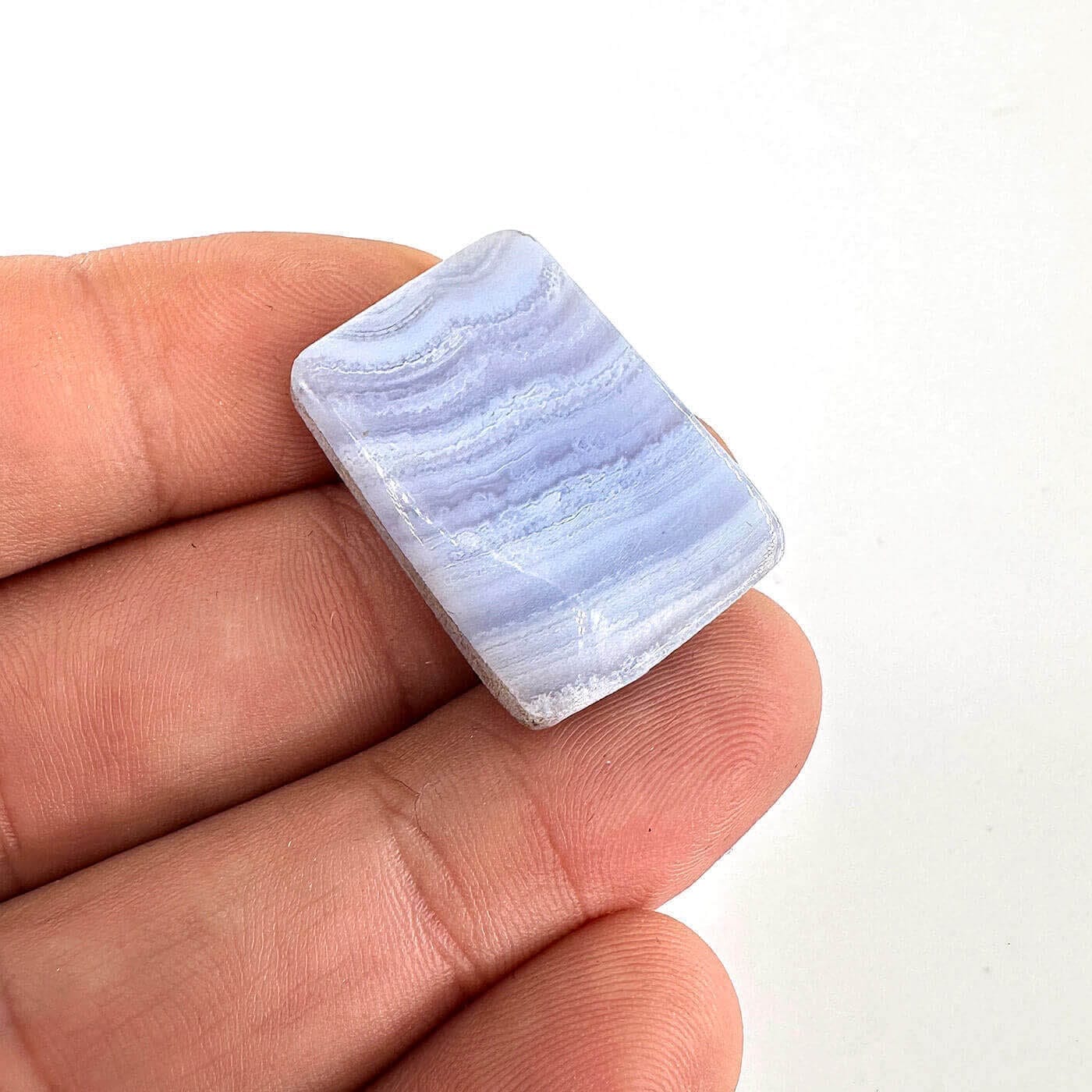 Mavi Kalsedon Kabaşon 6A+ K108