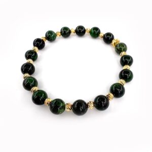 Diopsit Bileklik 8mm Gold