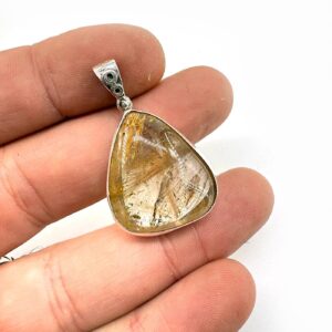 Golden Healer Kolye Ucu Gümüş