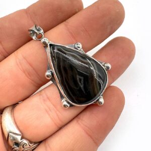 Akik Kolye Ucu Gümüş