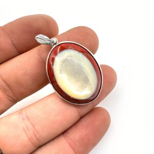 Mercan / Sedef  Kolye Ucu Gümüş