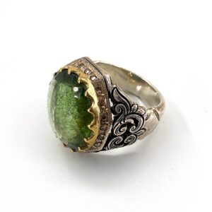 Alternative view of Sertifikalı Zeberced Erkek Yüzük (Gümüş)  AAA