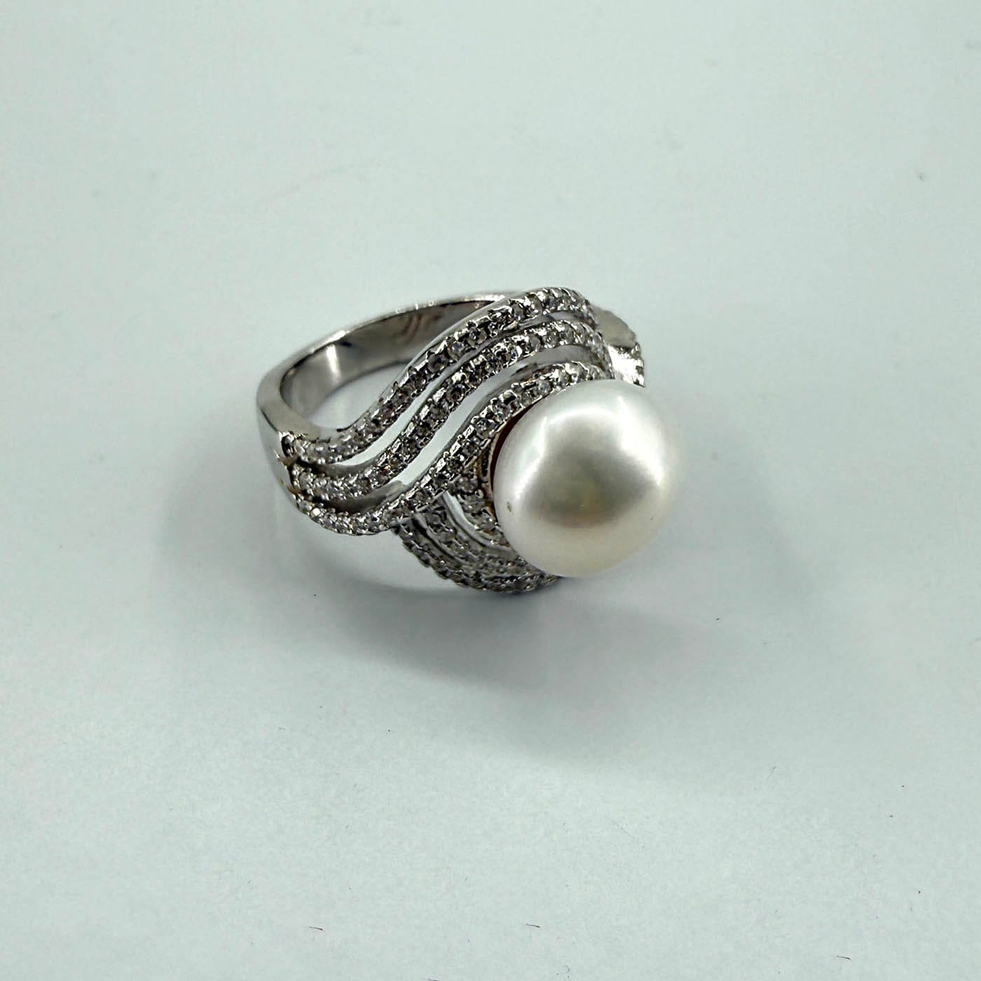 İnci Yüzük Gümüş