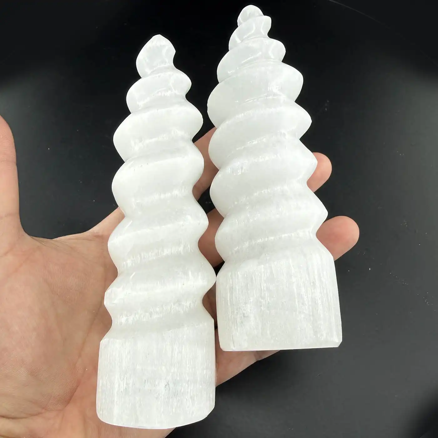 Selenit Spiral Obje L Boy