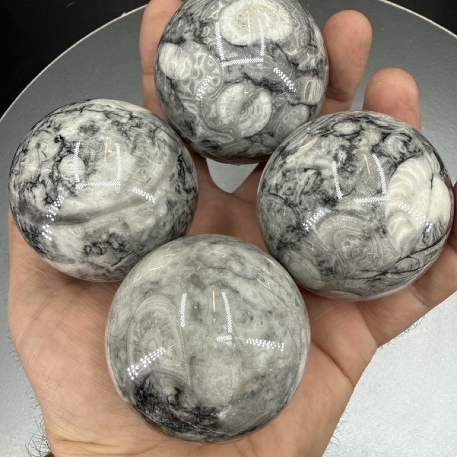 Fosilli Kuvars Küre