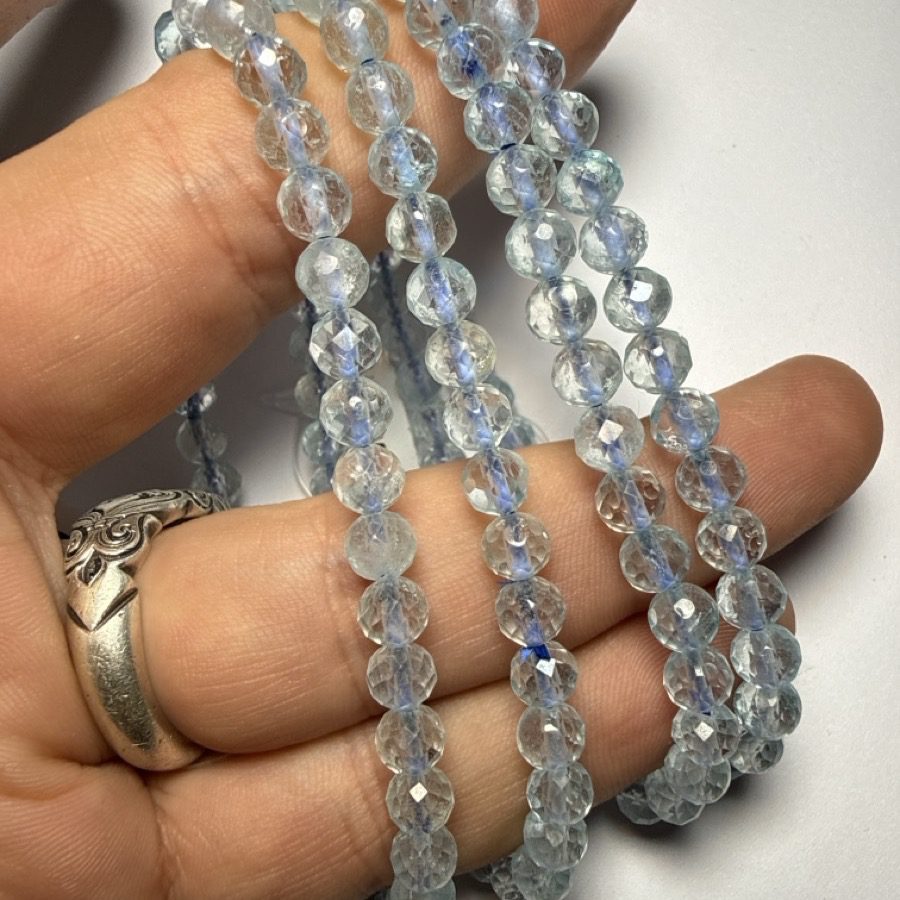 Topaz Faset Bileklik 6 mm