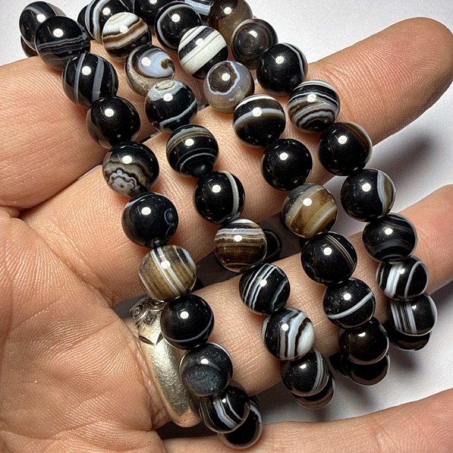 Süleymaniye Akik Bileklik 8 mm