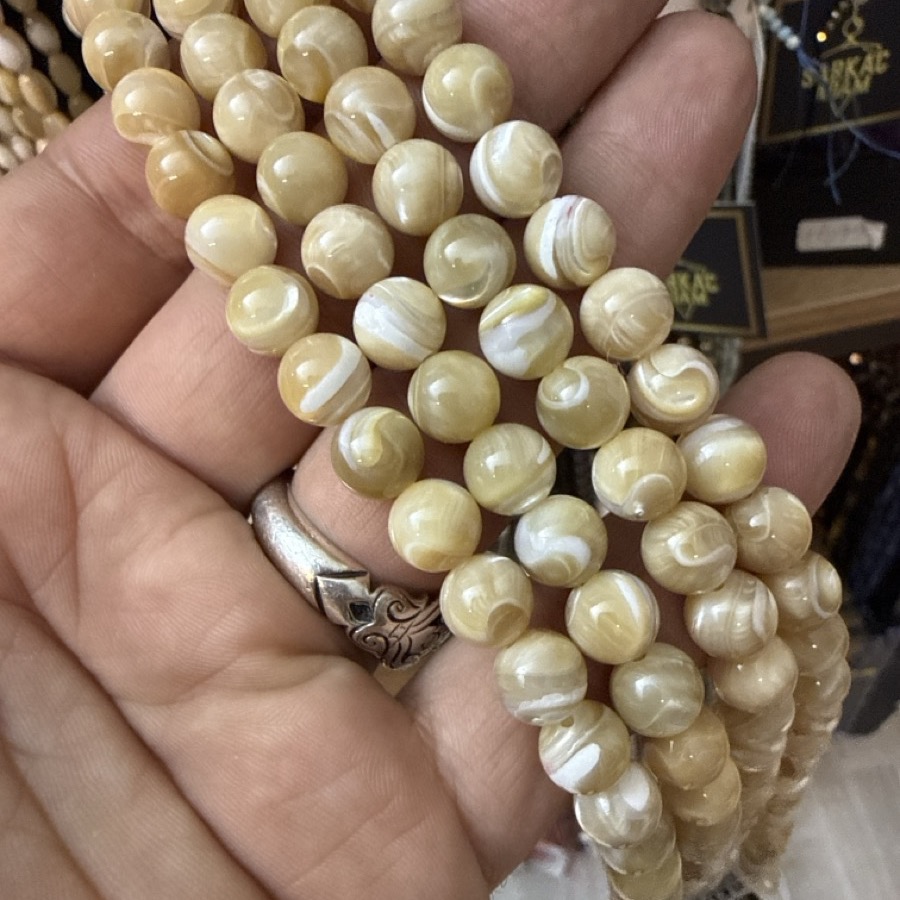 Sedef Dizi Sarı 8 mm